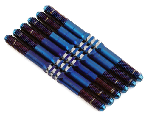 JConcepts B6.4 Fin Titanium Turnbuckle Set (Blue) (6) (3.5x46mm) #JCO2997-1