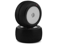 JConcepts Mini-T Fuzz Bite Pre-Mounted Rear Tires (White) (2) (Pink) #JCO4084-1221