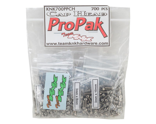 Team KNK Cap Head Pro Pak Stainless Screw Kit (700) #KNK700PPCH