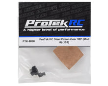 ProTek RC Steel 32P Pinion Gear w/3.17mm Reducer Sleeve (Mod .8) (5mm Bore) (15T) #PTK-8058
