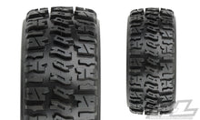 TRENCHER X SC 2.2"/3.0" ALL TERRAIN TIRES MTD ON RAID BLACK 6X30 REMOV HEX WHEELS (2) FOR SLASH 2WD & 4X4 FR OR RR - PR1190-10