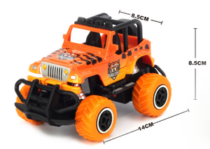 1:43 Scale mini off-road graffito jeep Orange RTR car Body, (Requires AA Batteries)  #TRC-6146S-O