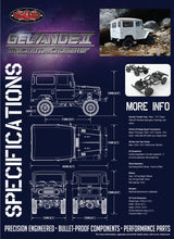 RC4WD Gelande II Truck Kit w/Cruiser Body Set