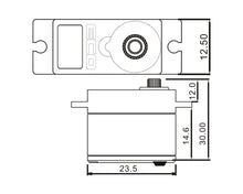 EcoPower 640T 13g Waterproof Metal Gear Digital Sub Micro Servo (TRX-4) #ECP-640T