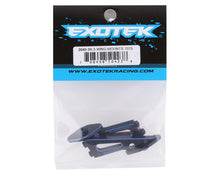 Exotek B6.3 Aluminum Wing Mounts (Black/Blue) (2) #EXO2045