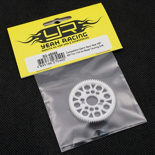 YEAH RACING COMPETITION DELRIN SPUR GEAR 48P 68T FOR 1/10 ON ROAD TOURING DRIFT #SG-48068