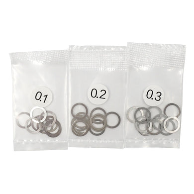 YEAH RACING 6X8MM STAINLESS STEEL SPACER SET 0.1 0.2 0.3MM #YA-0646