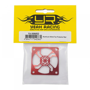 YEAH RACING Aluminum 40mm Fan Protector Red #YA-0696RD