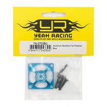 YEAH RACING Aluminum 30x30mm Fan Protector Blue #YA-0703BU