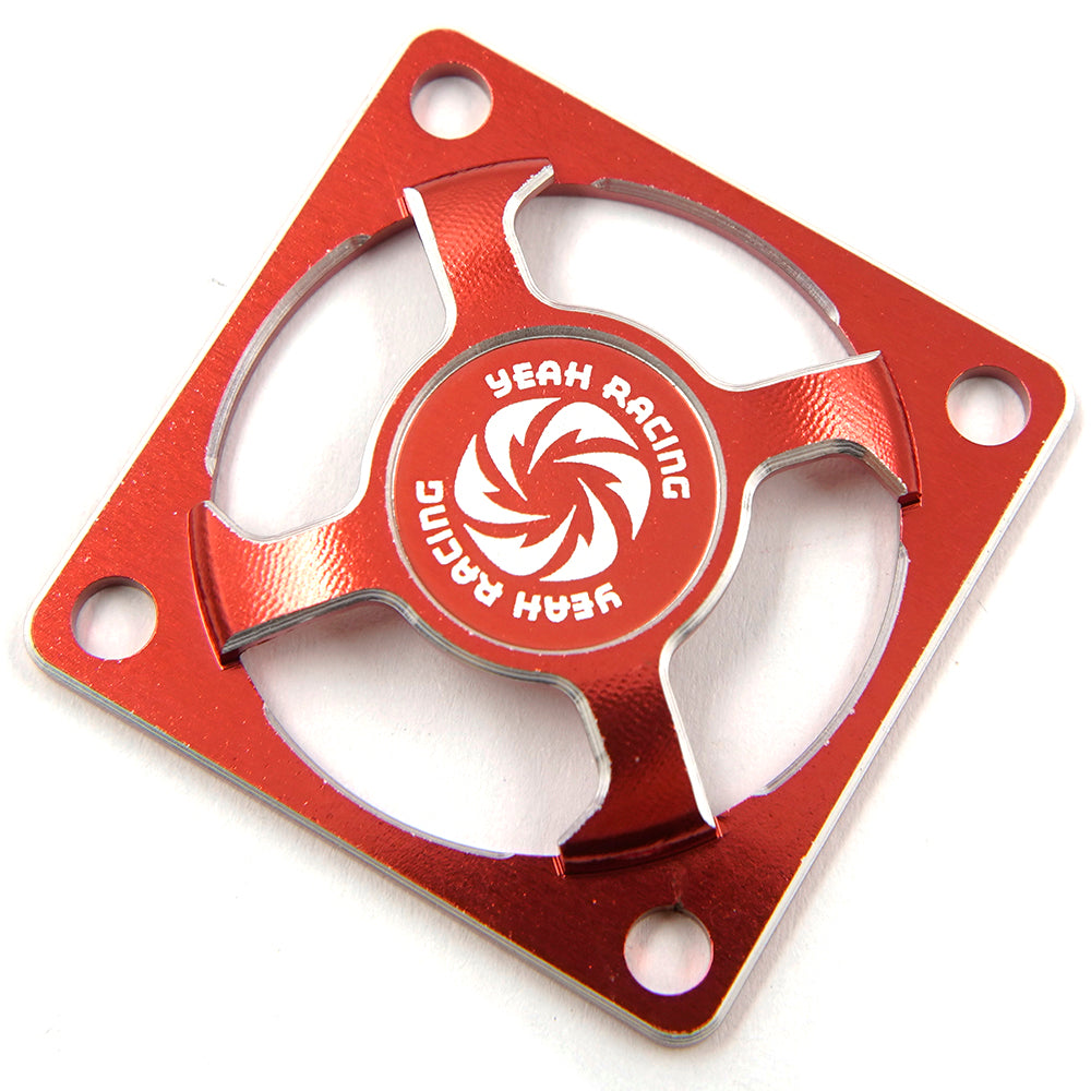 YEAH RACING Aluminum 30x30mm Fan Protector Red #YA-0703RD