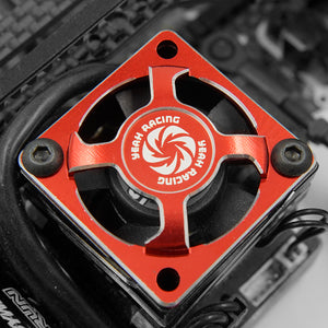 YEAH RACING Aluminum 30x30mm Fan Protector Red #YA-0703RD