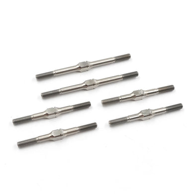 64 Titanium Turnbuckle Set (6pcs) For Kyosho Optima / Optima Mid #KYOP-013SV