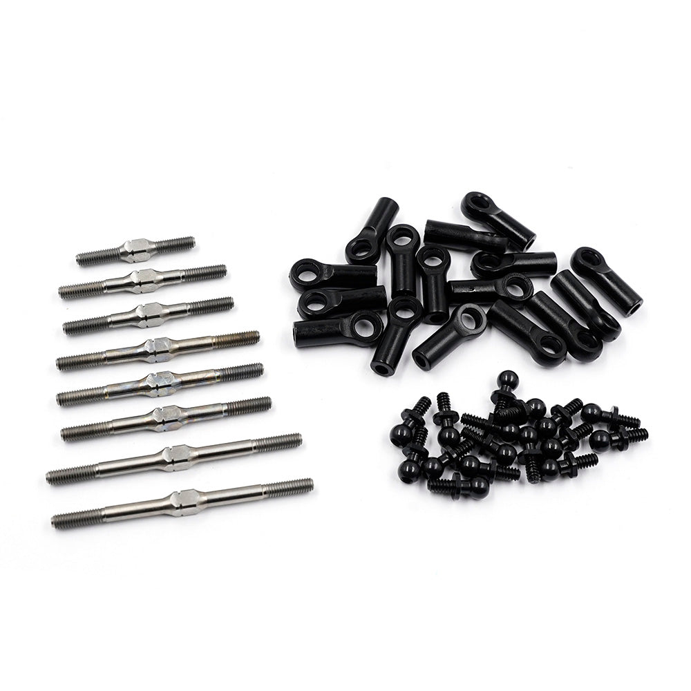 64 Titanium Turnbuckle w/BallStuds Set For Team Associated RC10 #TARC-010SV
