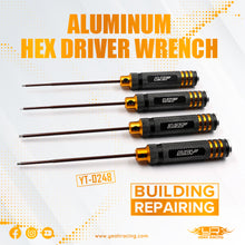 Aluminum Hex Driver Wrench Combo Set 0.05,1/16, 3/32,5/64 For RC CAR / RC10 #YT-0248BK/GD