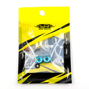 Aluminum 5mm Bullet Plug w/Grips BLUE #WPT-0160BU