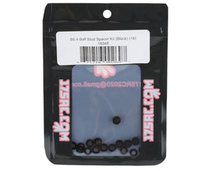 175RC Associated B6.4/B6.4D Ball Stud Spacer Kit (Black) (16) #175-18348