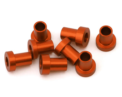 175RC Team Associated RC10B7 Caster Hat Spacer Bushings (Orange) (8) #175-18873