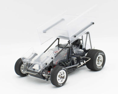 1RC Racing Sprint Car 4.0 1/18 Brushless RTR 2WD Oval Racer (Clear) w/2.4GHz Radio, Battery & Charger #1RC1097