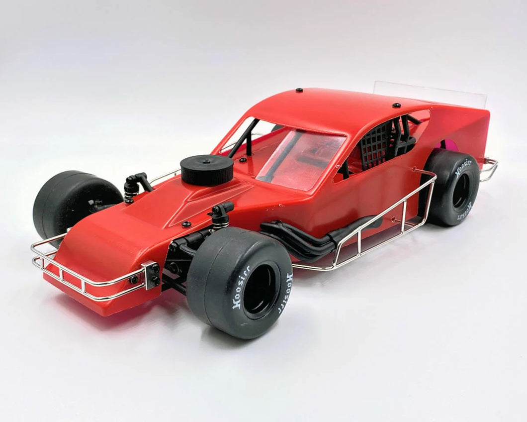 1RC Racing Asphalt Modified 1/18 Brushless RTR 2WD Oval Racer (Red) w/2.4GHz Radio, Battery & USB Charger #1RC1130