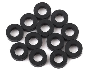 1UP Racing 3x6mm Precision Aluminum Shims (Black) (12) (2mm) #1up80304