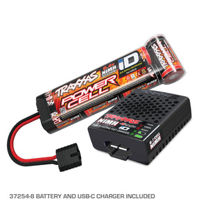 TRAXXAS RUSTLER 2WD HD W/USB #37254-8RED
