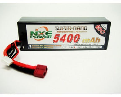 NXE 11.1v 5400mah 60c H/case Lipo w/EC5 #5400HC603SEC5
