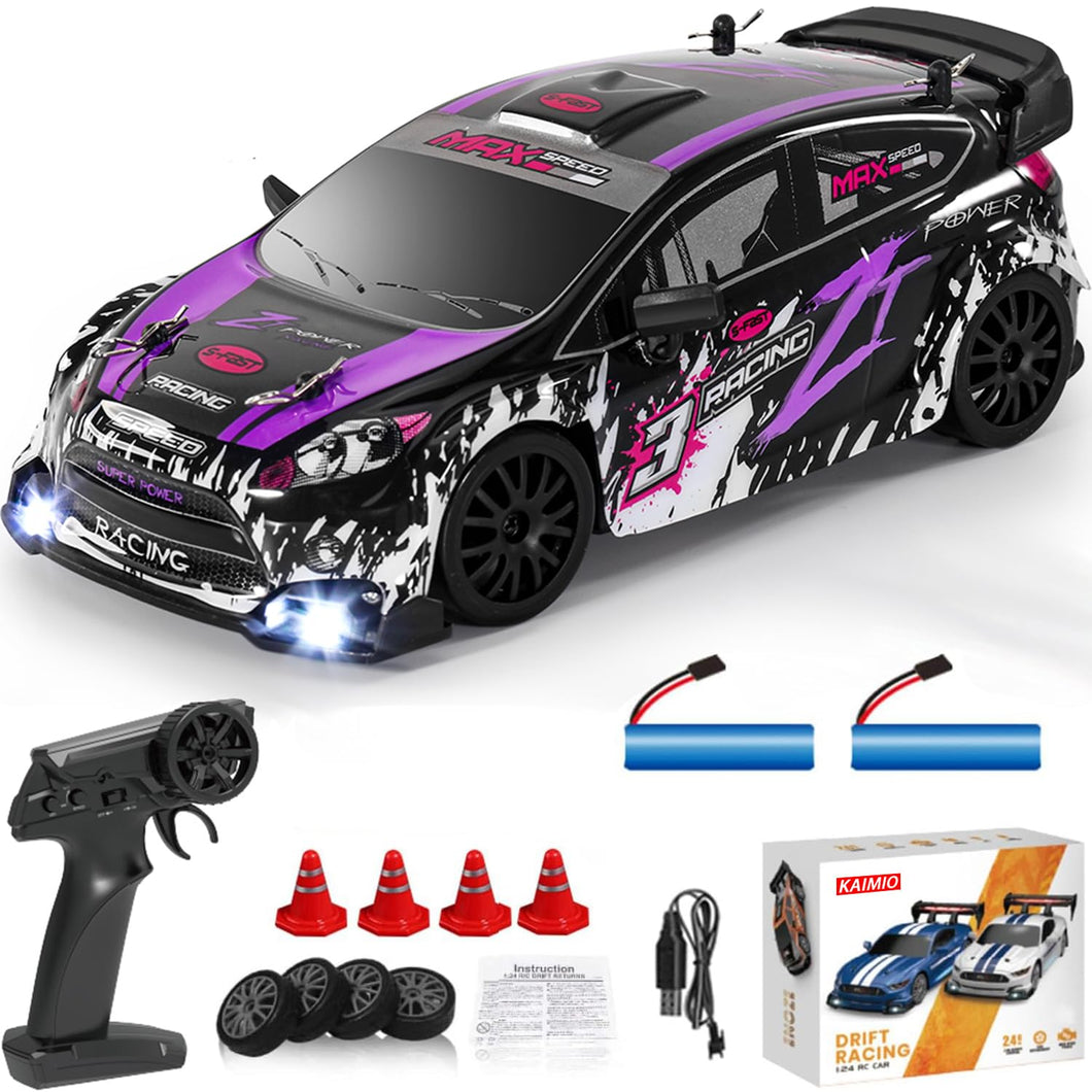 1:24 4WD High Speed RC Drift Car Car Remote Control Car Four Wheel Drive GTR Racing Vehicles #8605-PURPLE