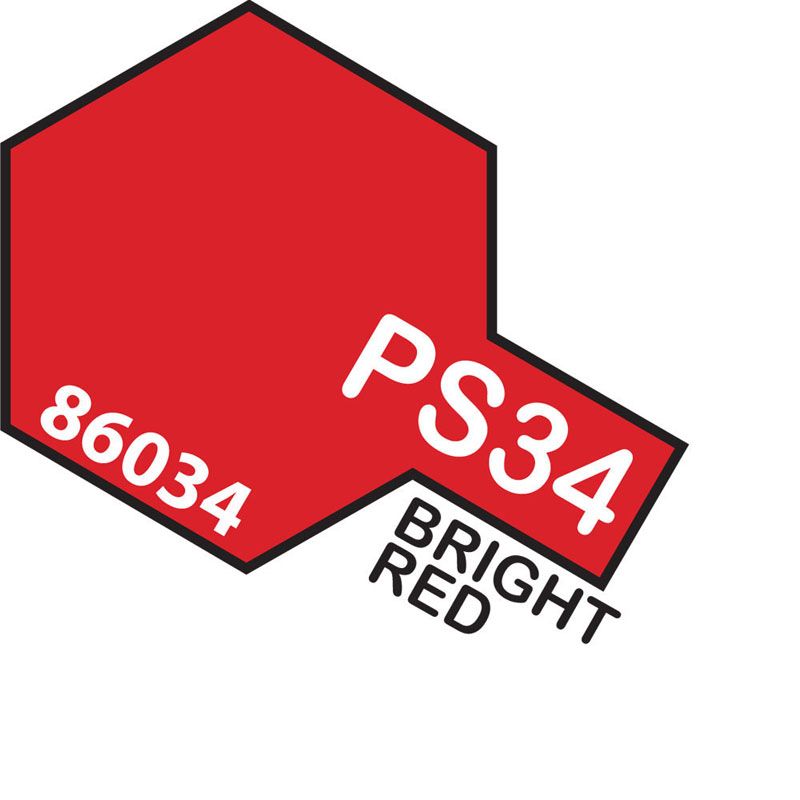 TAMIYA PS-34 BRIGHT RED #86034