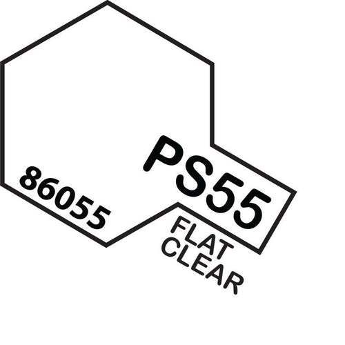TAMIYA PS-55 FLAT CLEAR #86055