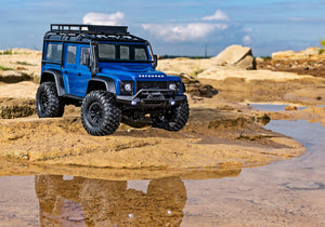 Traxxas TRX-4M 1/18 Land Rover Defender 4×4 RC Trail Crawler (Blue) #97054-1blue