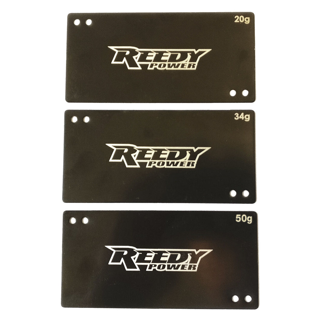 REEDY Shorty Battery Weight Set, 20g, 34g, 50g #27355