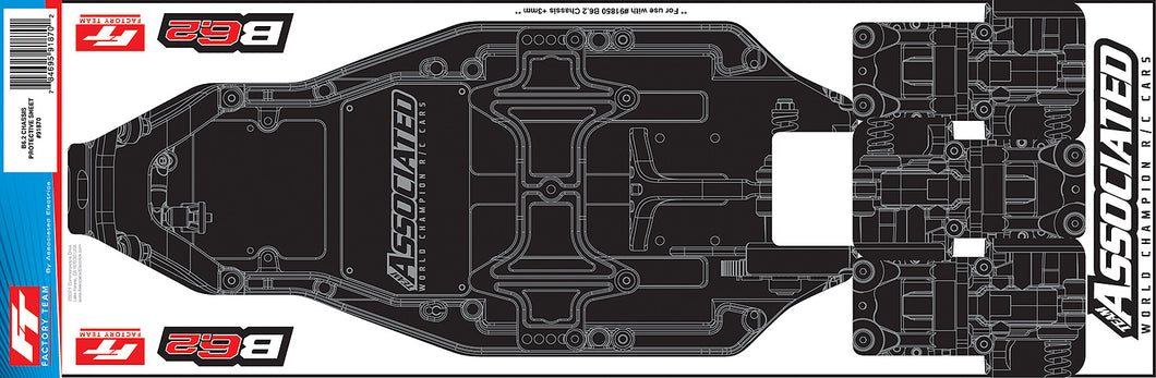 Team Associated RC10B6.2 Factory Team Chassis Protective Sheet #91870