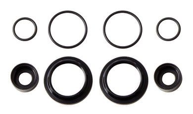 TEAM ASSOCIATED 12mm Shock Collar and Seal Retainer Set, black #91909