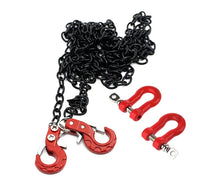 INTEGY Realistic 1/10 Size Drag Chain & Tow Hooks w/Bow Shackle for 1/10 Scale Off-Road #C31763