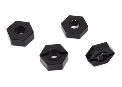 Machined Black 12mm Hex Wheel Adapters for Losi 1/10 2WD RTR 22S Drag, ST & SCT #C31939