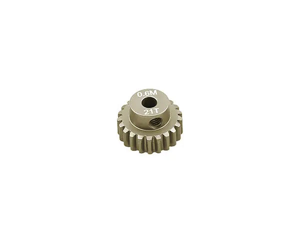 7075 Alloy Machined Mod 0.6 Pinion Gear 21T, 3.17mm Bore/Shaft for Brushless R/C C33063