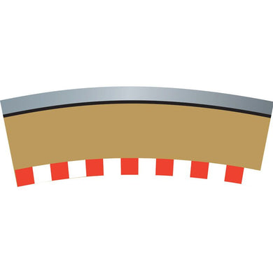 SCALEX SINGLE LANE RADIUS 3 CURVE OUT BORDERS 22.5 DEGREES X 4 #C7019