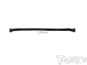 TWORKS BL Motor Flat Sensor Cable 170mm ( Black ) #EA-038-170