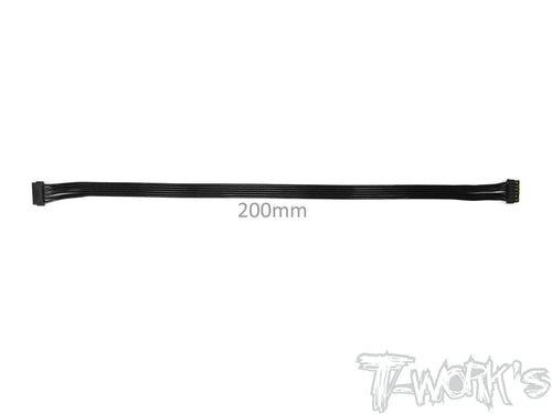 TWORKS BL Motor Flat Sensor Cable 200mm ( Black ) #EA-038-200