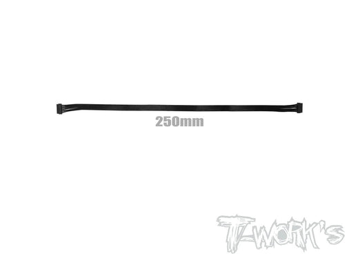 TWORKS BL Motor Flat Sensor Cable 250mm ( Black ) #EA-038-250