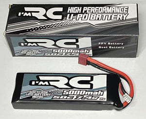 iM RC 5000MAH 50C 7.4V 2S SOFTCASE LIPO BATTERY #IM205