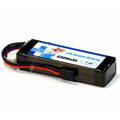 INTELLECT LIPO - 2400 7.4 V LIPO RECEIVER BATTERY - BLACK PLUG #INTL2400-2S-W1