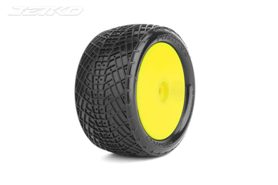 Jetko 1/10 Buggy 2&4WD Rear-POSITIVE/Dish/Yellow Rim/Super Soft #JKO2007DYSSG