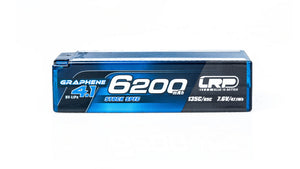 LRP HV Stock Spec Shorty GRAPHENE-4.1 6200mAh Hardcase - 7.6V LiPo - 135C/65C #LRP-432285