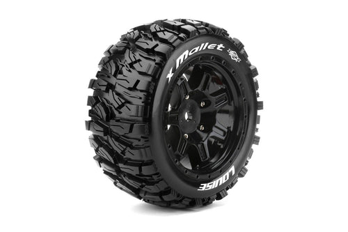LOUISE X-MALLETT Rim & Tyre X-MAXX 24mm hex #LT3350B