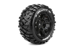 LOUISE X-MALLETT Rim & Tyre X-MAXX 24mm hex #LT3350B