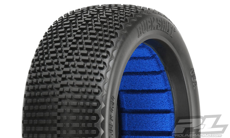 BUCK SHOT S4 (SUPER SOFT) OFF-ROAD 1:8 BUGGY TIRES (2) FOR FRONT OR REAR #PR9062-204