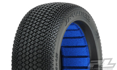 PROLINE INVADER M3 SOFT 1-8TH BUGGY TYRE FR OR RR 2PCS #PR9066-02