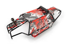 Rovan Black Steel GT Sand Rail Baja Roll Cage w/ Painted Red Panels, LED Light Bar & Spare Tyre Mount #8523111