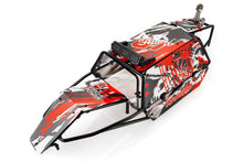 Rovan Black Steel GT Sand Rail Baja Roll Cage w/ Painted Red Panels, LED Light Bar & Spare Tyre Mount #8523111